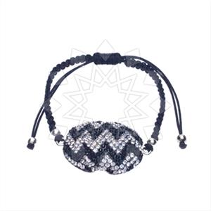 925 Sterling Silver Gem and Crystals Macrame String Bracelets