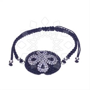 925 Sterling Silver Gem and Crystals Macrame String Bracelets