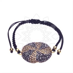 925 Sterling Silver Gem and Crystals Macrame String Bracelets