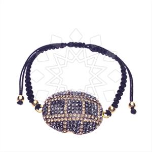 925 Sterling Silver Gem and Crystals Macrame String Bracelets