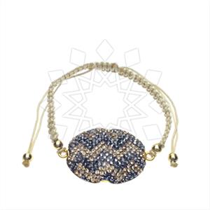 925 Sterling Silver Gem and Crystals Macrame String Bracelets