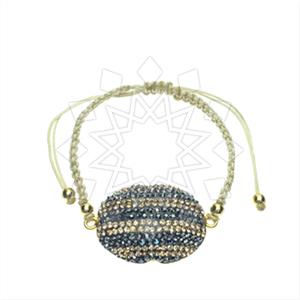 925 Sterling Silver Gem and Crystals Macrame String Bracelets