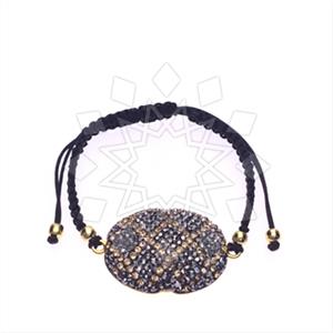 925 Sterling Silver Gem and Crystals Macrame String Bracelets