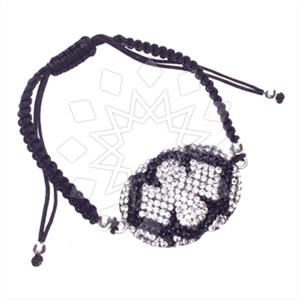 925 Sterling Silver Gem and Crystals Macrame String Bracelets