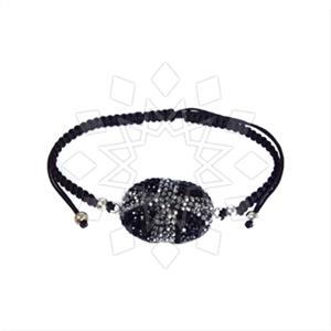 925 Sterling Silver Gem and Crystals Macrame String Bracelets