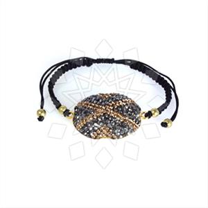 925 Sterling Silver Gem and Crystals Macrame String Bracelets