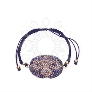 925 Sterling Silver Gem and Crystals Macrame String Bracelets