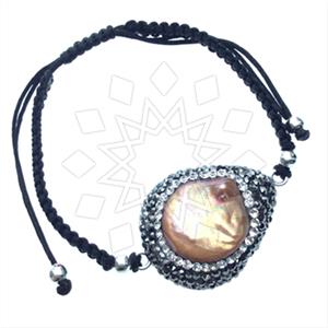 925 Sterling Silver Gem and Crystals Macrame String Bracelets