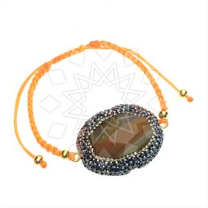 925 Sterling Silver Gem and Crystals Macrame String Bracelets