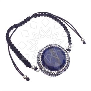 925 Sterling Silver Gem and Crystals Macrame String Bracelets