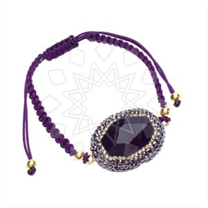 925 Sterling Silver Gem and Crystals Macrame String Bracelets