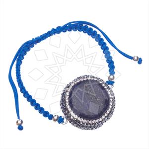 925 Sterling Silver Gem and Crystals Macrame String Bracelets