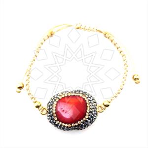 925 Sterling Silver Gem and Crystals Macrame String Bracelets