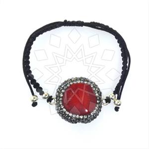 925 Sterling Silver Gem and Crystals Macrame String Bracelets