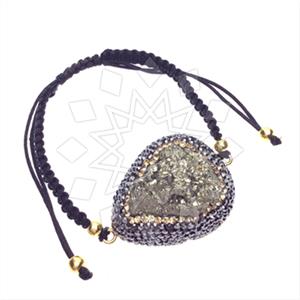 925 Sterling Silver Gem and Crystals Macrame String Bracelets