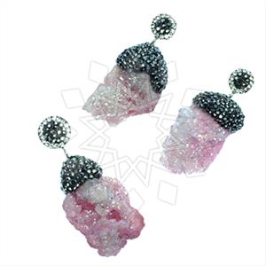 925 Sterling Silver Gem and Crystals Earrings Pendant Sets