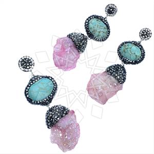 925 Sterling Silver Gem and Crystals Earrings Pendant Sets