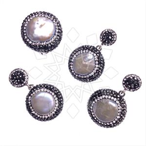 925 Sterling Silver Gem and Crystals Ring Earring Pendant Sets