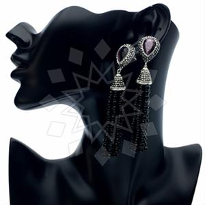 Fashion Gem and Crystals Tassel Earring