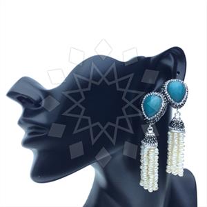 Fashion Gem and Crystals Tassel Earring