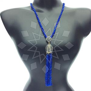 Fashion Beaded Tassel  Tassel Necklace