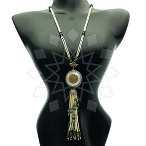 Fashion Gem and Crystals Tassel Necklace