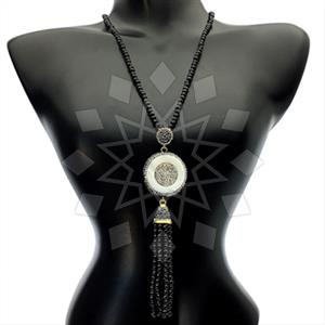 Fashion Gem and Crystals Tassel Necklace