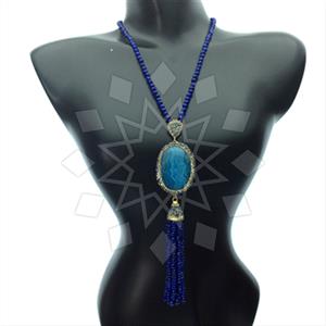 Fashion Gem and Crystals Tassel Necklace