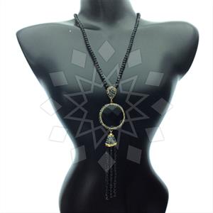 Fashion Gem and Crystals Tassel Necklace