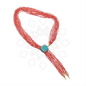 Fashion Gem and Crystals Tassel Necklace