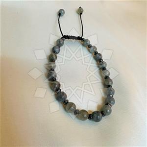 Gemstone and Bead Handmade Beaded  Adjustable Bracelet