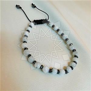 Gemstone and Bead Handmade Beaded  Adjustable Bracelet