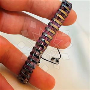 Gemstone and Bead Handmade Beaded  Adjustable Bracelet