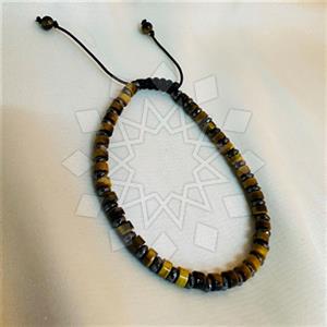 Gemstone and Bead Handmade Beaded  Adjustable Bracelet