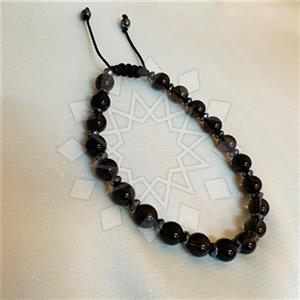 Gemstone and Bead Handmade Beaded  Adjustable Bracelet