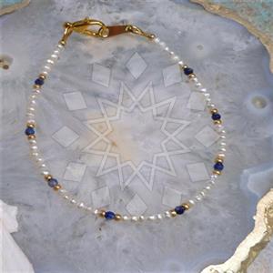 Gemstone and Bead Handmade Beaded  Anklet