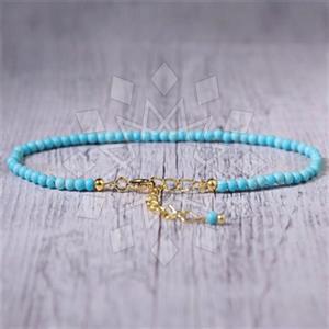 Gemstone and Bead Handmade Beaded  Anklet