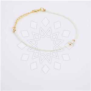 Gemstone and Bead Handmade Beaded  Anklet