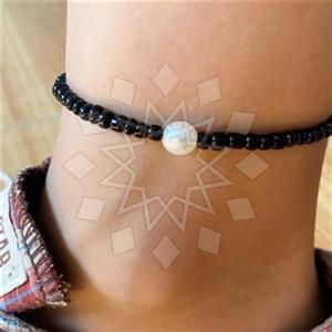 Gemstone and Bead Handmade Beaded  Anklet