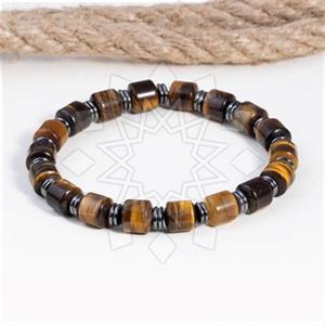 Gemstone and Bead Handmade Beaded  Bead and Charm Bracelet