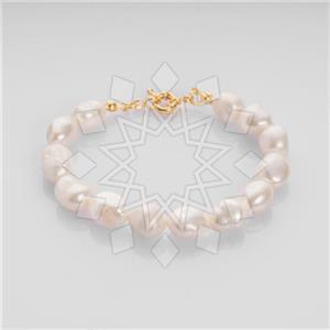 Gemstone and Bead Handmade Beaded  Bead and Charm Bracelet