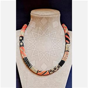 Gemstone and Bead Handmade Beaded  Beaded Necklace