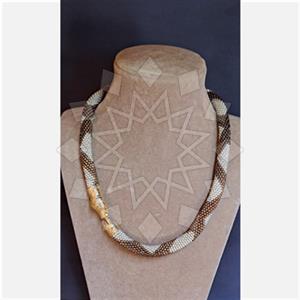 Gemstone and Bead Handmade Beaded  Beaded Necklace