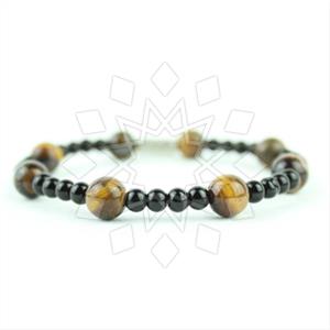 Gemstone and Bead Handmade Beaded  Mens Bracelet