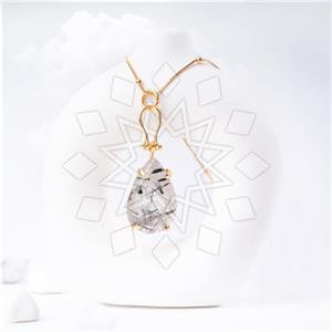 Gemstone and Bead Handmade Beaded  Pendant Necklace