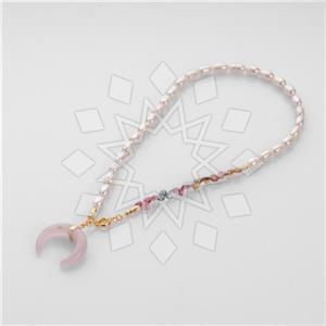 Gemstone and Bead Beaded Necklace