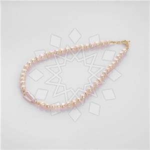 Gemstone and Bead Beaded Necklace