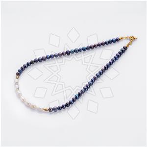 Gemstone and Bead Beaded Necklace