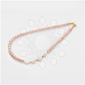 Gemstone and Bead Beaded Necklace