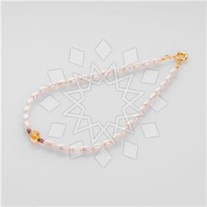 Gemstone and Bead  Beaded Necklace